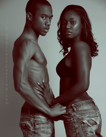 Female and Male model photo shoot of Olivia Quintyne and Shamar Philippe by On-Screen-Casting, wardrobe styled by no longer exists, makeup by Sommer Mbonu Pro Makeup