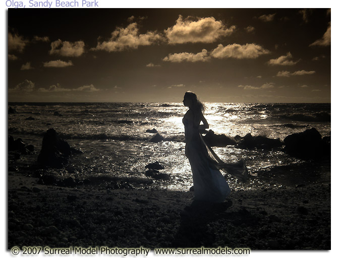 Male and Female model photo shoot of Surreal Models and Olga Timakova in Infrared, Oahu, HI