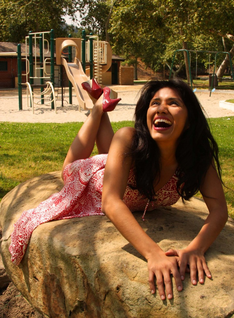Female model photo shoot of Viridiana Camacho in Park, Burbank