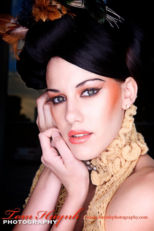 Female model photo shoot of BreannaElise in Spanish Fly Hair Garge