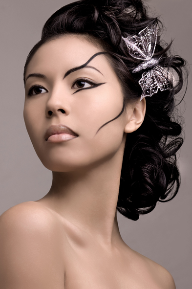 Female model photo shoot of Jade Makeup Artist