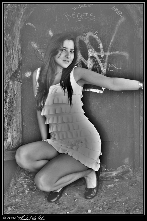Female model photo shoot of Divina Diosa in Stone Arch Bridge, Minneapolis