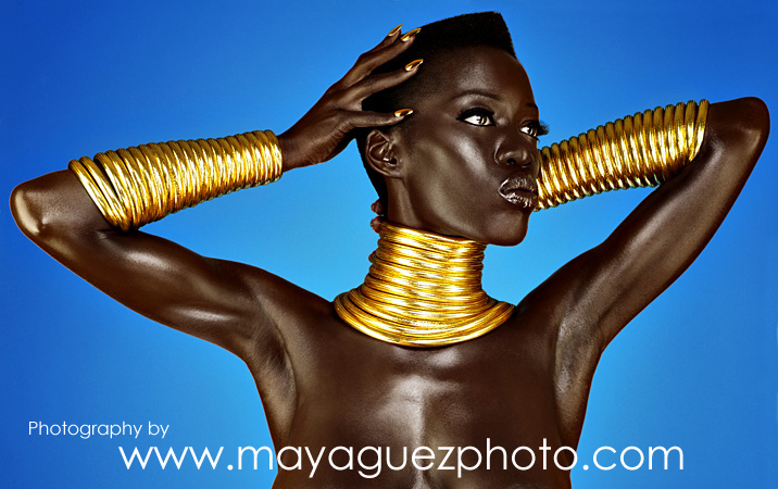 Female model photo shoot of Naija Nne by Maya Guez in NYC Studio