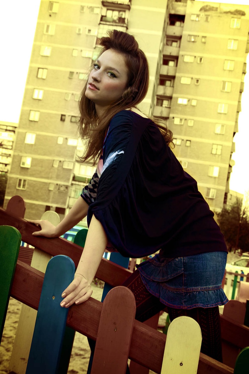 Female model photo shoot of Andreea L C in Slatina, Romania
