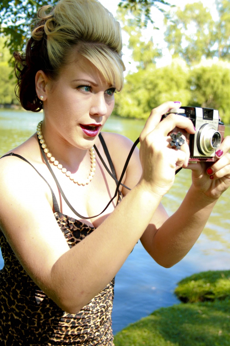 Female model photo shoot of she spies photography and Allison Whitney in lodi lake, ca, hair styled by Betty Dos