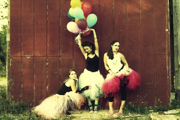 Female model photo shoot of rock your tutu, Angel Doyle and Melanie Davis by Alley Kat Photography in pensacola, fl 