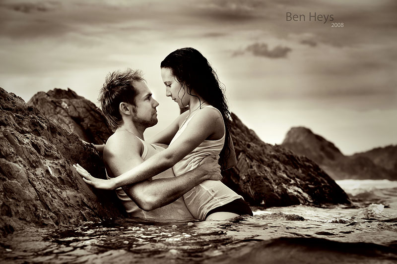 Male and Female model photo shoot of Bart Verschuuren and DeeDwyer by Ben Heys in Byron Bay