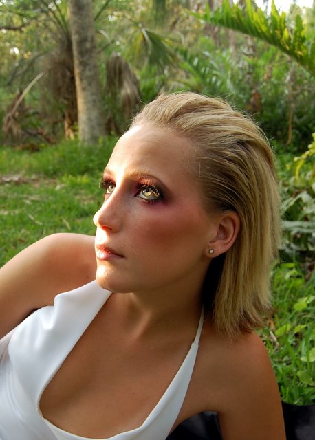 Female model photo shoot of Amanda K Make Up