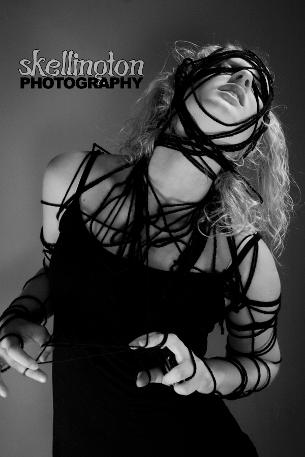 Female model photo shoot of Skellington Photography in Studio