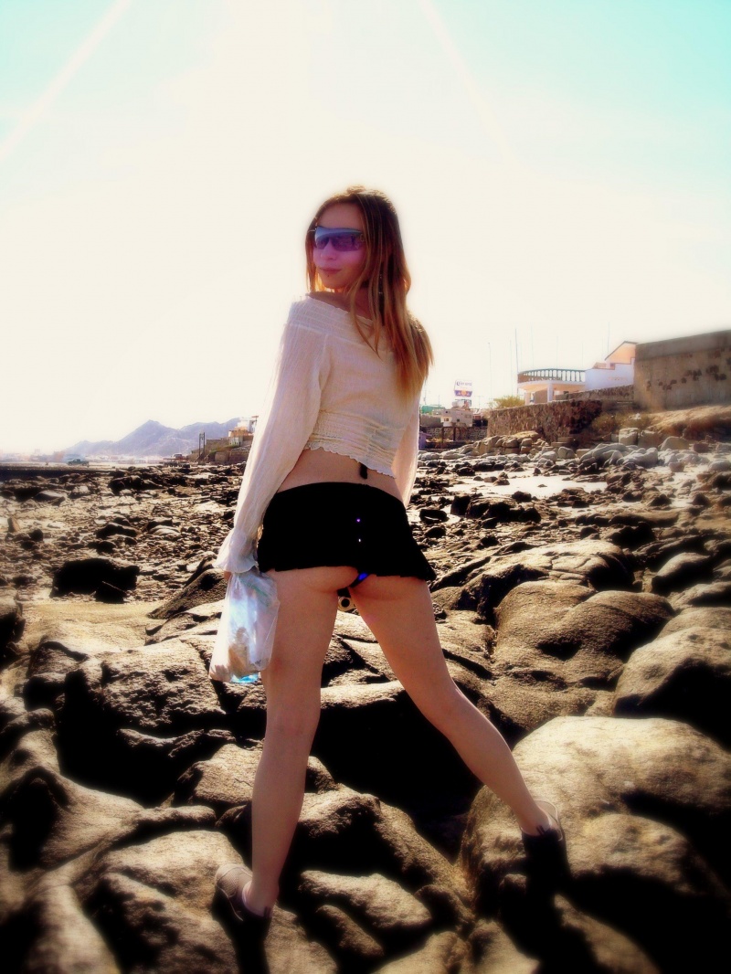 Female model photo shoot of Bella Mynx in Cholla Bay, Puerta Penasco, Mexico