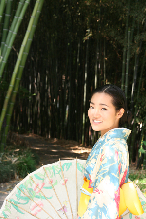 Female model photo shoot of _ Alpha Takahashi _ in Japanese Garden