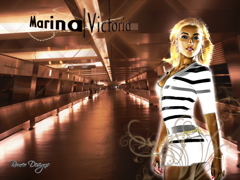 Male and Female model photo shoot of Romeo Designs and Marina Victoria