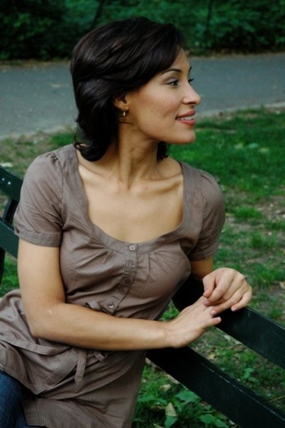 Female model photo shoot of Mercedes Isla in Central Park NYC, makeup by Marbee Photography