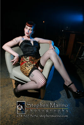 Female model photo shoot of Badluckqueen by Silk Fine Art in Viva--St Louis, MO