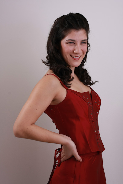 Female model photo shoot of Genevieve Santos - Hair