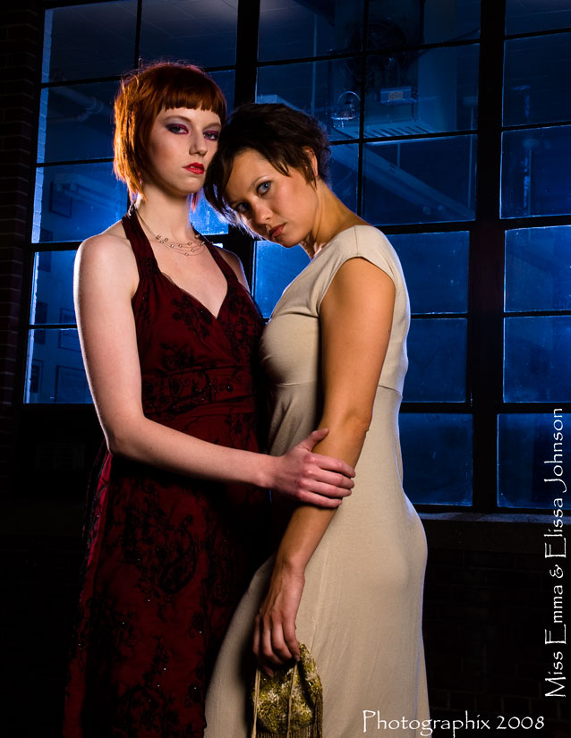 Male and Female model photo shoot of -Photographix-, Elissa Johnson and Miss Emma in SOPHA Studio