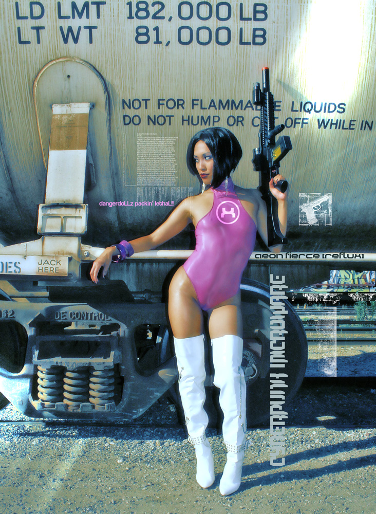 Female model photo shoot of Pinay Fierce by synthetikxs in it's a secret...Fierceland City LOL
