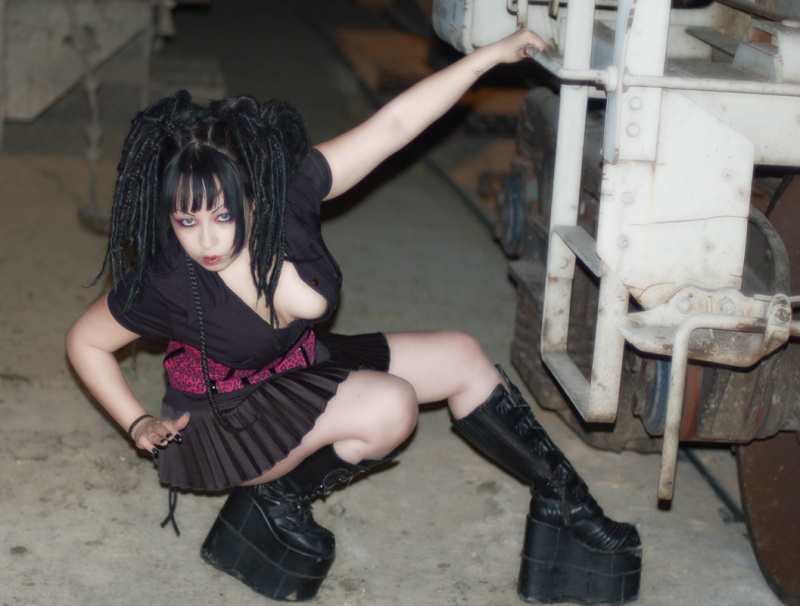 Female model photo shoot of Geisha Synthetix by CurtisD in Tacoma, Wasington