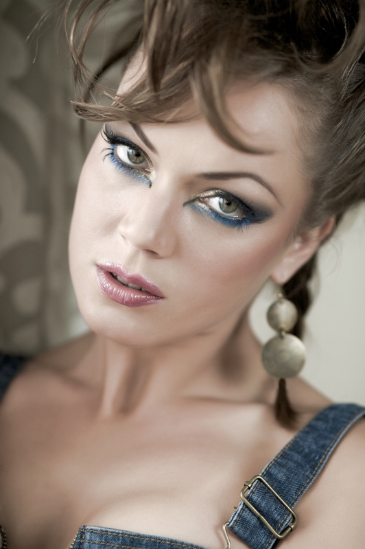 Female model photo shoot of Vicky A, makeup by Make-up by Erika Toth