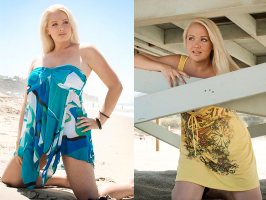Female model photo shoot of Jen Knouse and Danielle Line by IL Sensual Photography in Zuma Beach