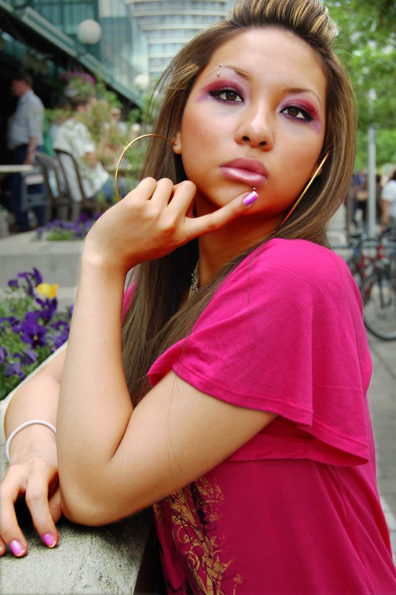 Female model photo shoot of Kimon in Harbour Front (Down Town Toronto)