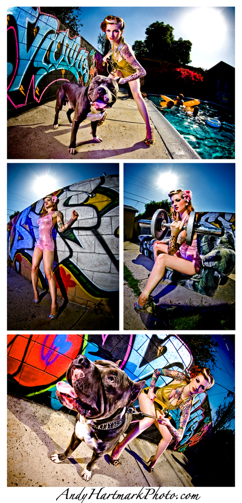 Male and Female model photo shoot of Andy Hartmark and Cherry Dollface in Varla Mansion