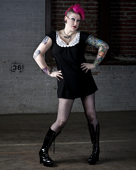 Female model photo shoot of ShawndySpiderThroat by Mike Fiction in HONM