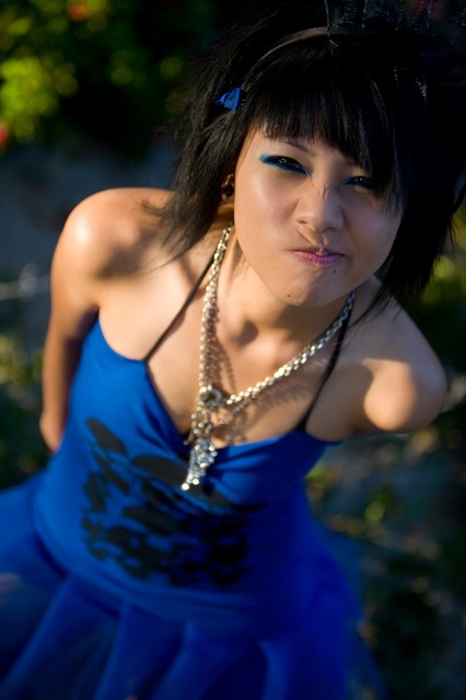 Female model photo shoot of Haip by Dave Packham in Placentia, CA, clothing designed by Rockin Bones 