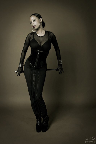 Female model photo shoot of EbonyR by Black Room Photo