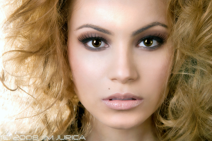 Female model photo shoot of Desiree Chantal, hair styled by LETICIA AGUILAR, makeup by Krystyn J