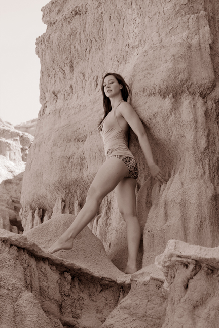 Female model photo shoot of Jessica I by Zxv in Desert