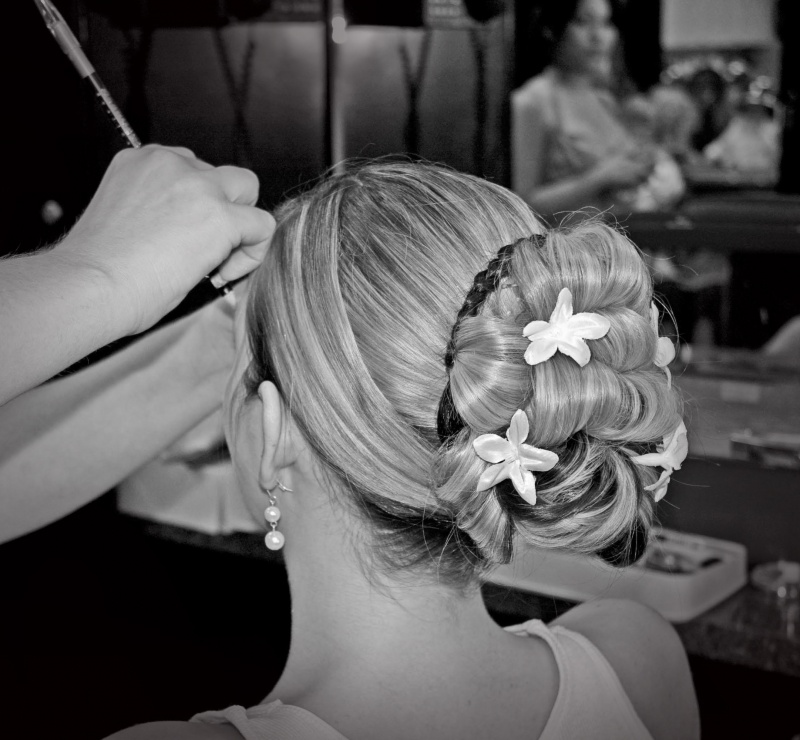 Female model photo shoot of Hair By Carleen by Kerrie Davis in My Salon, hair styled by Hair By Carleen