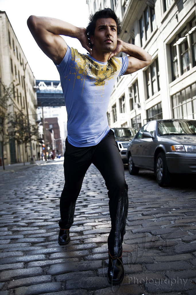 Male model photo shoot of Dallas J. Logan and Rick NYC in DUMBO, Brooklyn, clothing designed by DURANT BY ROBERT DURANT