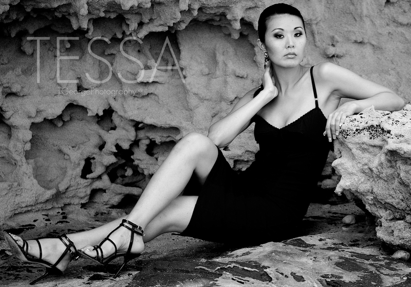 Female model photo shoot of Tessa Y in Diamond Head Beach