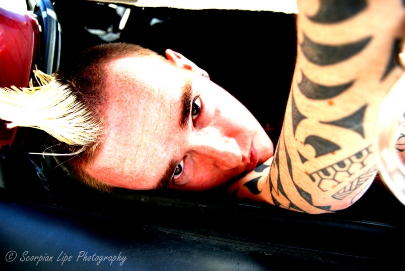Female and Male model photo shoot of ScorpianLipsPhotography and tattoo23 in Rotherham