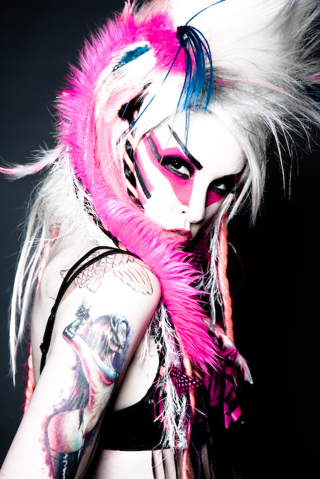 Female model photo shoot of LK Makeup FX and melodie gore by Adam Hendershott in L.A.
