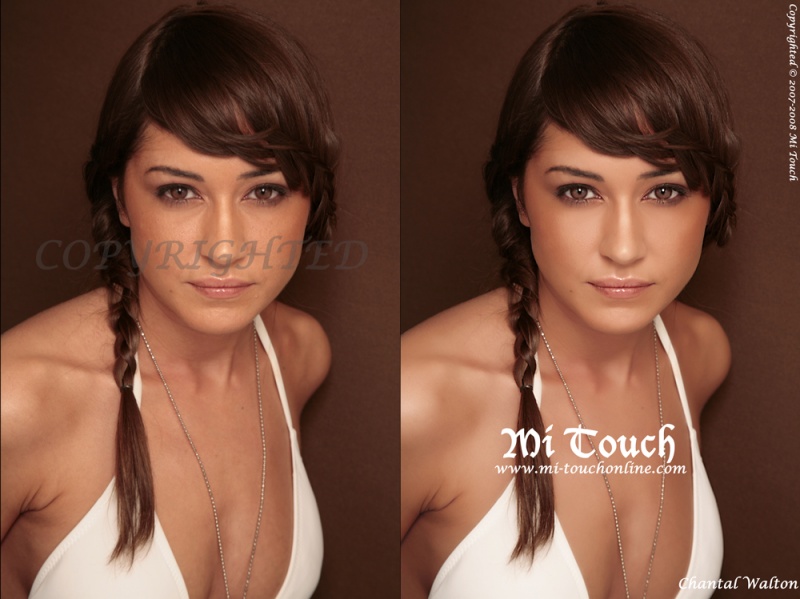 Female model photo shoot of Mi Touch, makeup by Chantal Walton