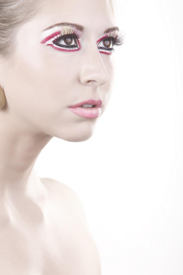 Female model photo shoot of Sable Lee Makeup hair and T i m e l e s sN i k ki by Barry Druxman