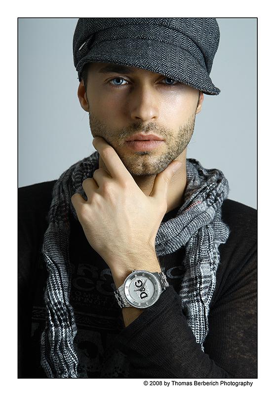 Male model photo shoot of Fait Lopez Hernandez in studio