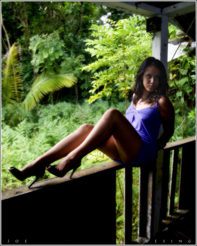 Female model photo shoot of KawenaRenee by Joseph Red in Hilo, Hawaii