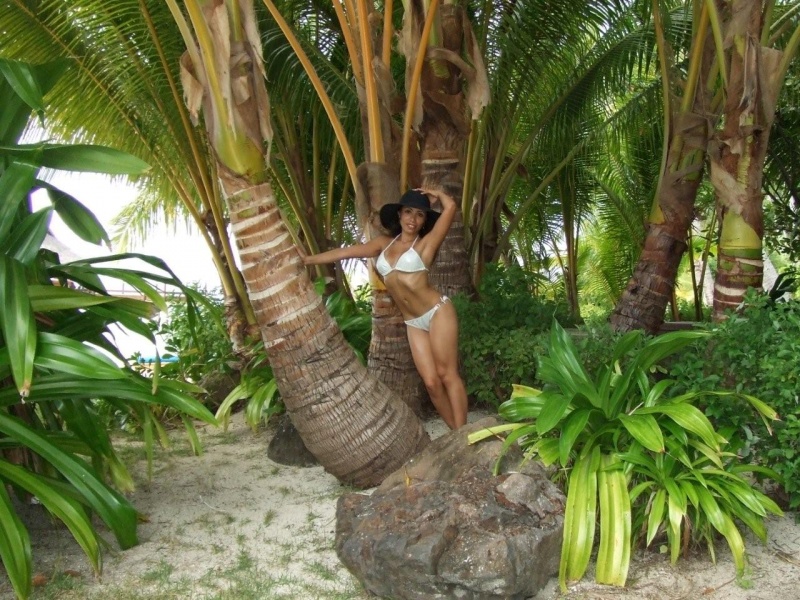 Female model photo shoot of Katyuska in Bora Bora Lagoon Resort