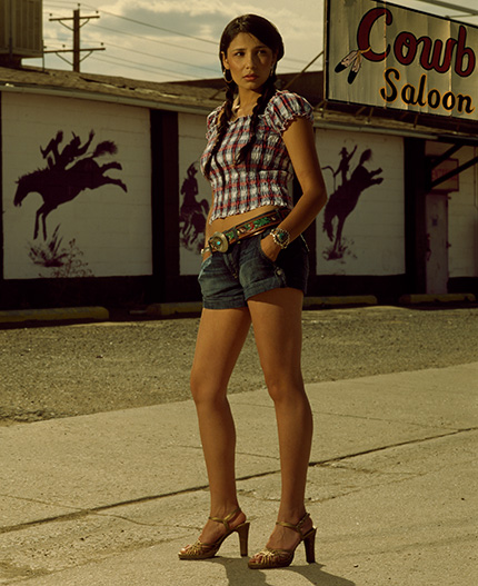 Female model photo shoot of Kristine Heykants in Gallup, New Mexico