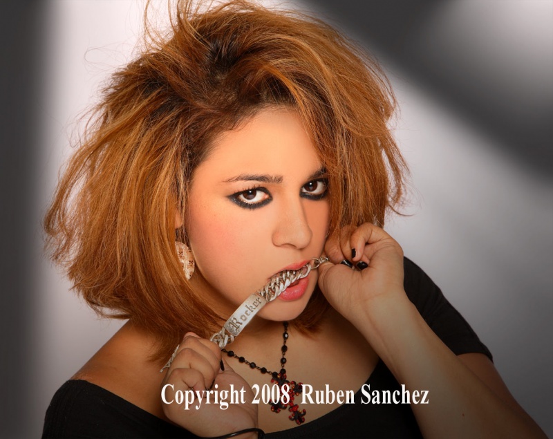 Female model photo shoot of MISSY KISSES by Ruben Sanchez in san antonio studio