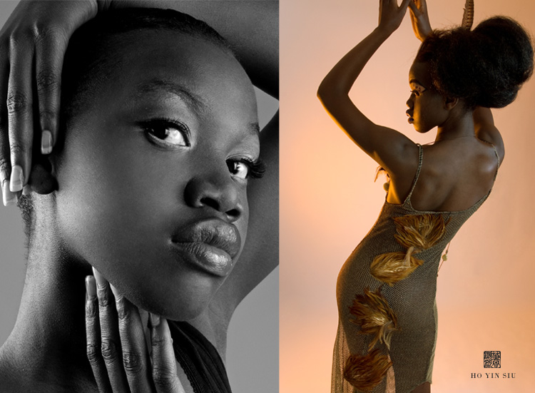 Male and Female model photo shoot of Hoyin Siu and SUDANESEBEAUTY, clothing designed by Sodaliscious