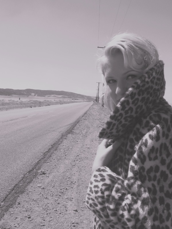 Female model photo shoot of Penny Von Luck in Palmdale desert