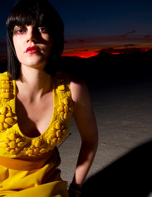 Female model photo shoot of Candace Christensen in Salt Flats
