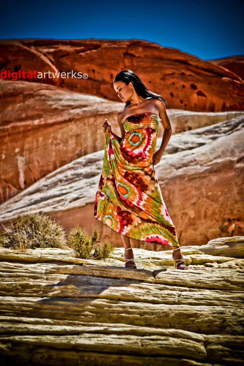 Female model photo shoot of Hayley Hayley by Digital Artwerks in Valley of Fire