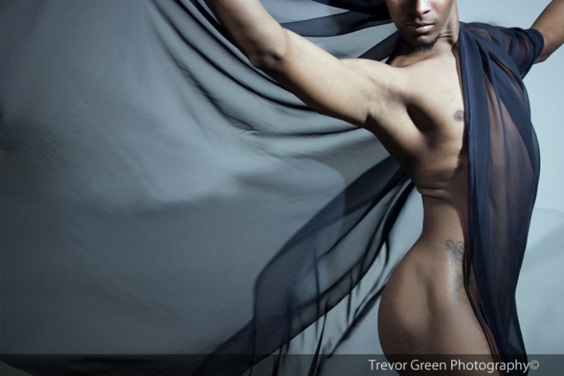 Male model photo shoot of Trevor Green and The BlacK Bruce Wayne in studio