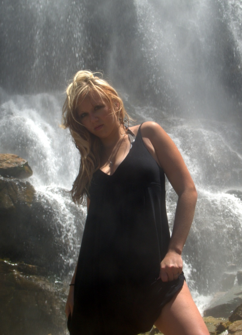 Female model photo shoot of Lea Jones by photovideoman9 in WaterFall Canyon Ogden UT 