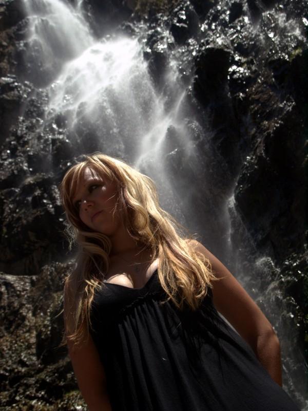 Female model photo shoot of Lea Jones by photovideoman9 in WaterFall Canyon Ogden UT 